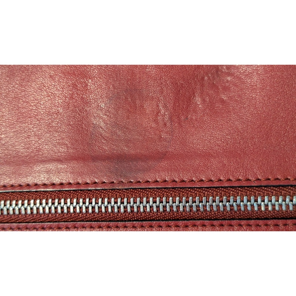 Loewe Large Vertical Wallet Tan Grained Calfskin Leather Anagram - Picture 7 of 11